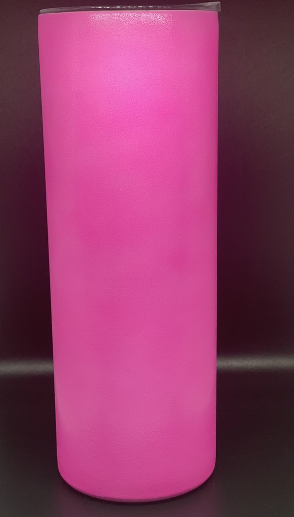 20 oz STRAIGHT Skinny sublimation Glow In The Dark (Pink-Purple)